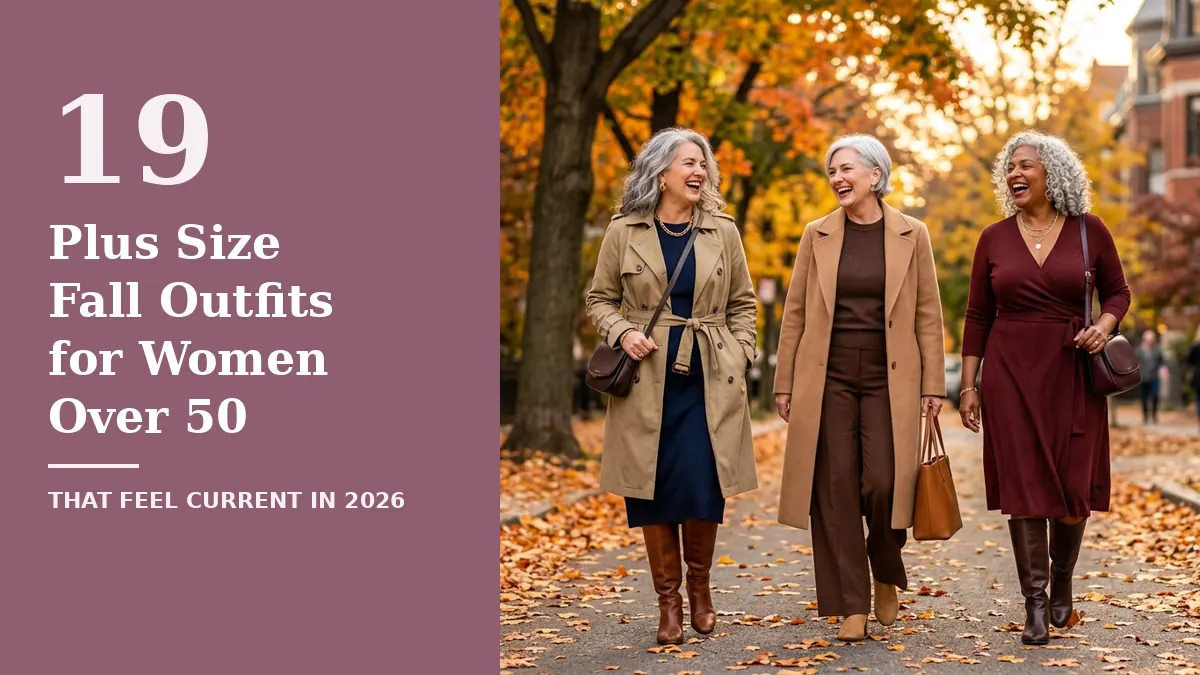 19 Plus Size Fall Outfits Over 50 That Feel Current in 2026