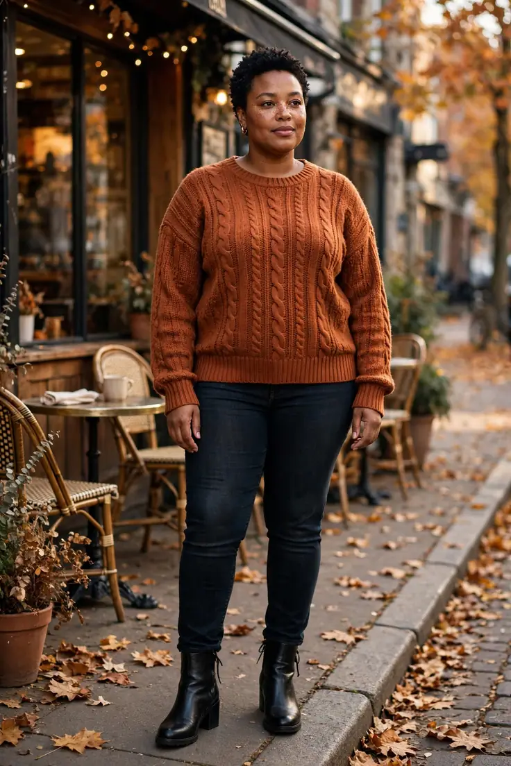Leather ankle boots plus size fall basic
