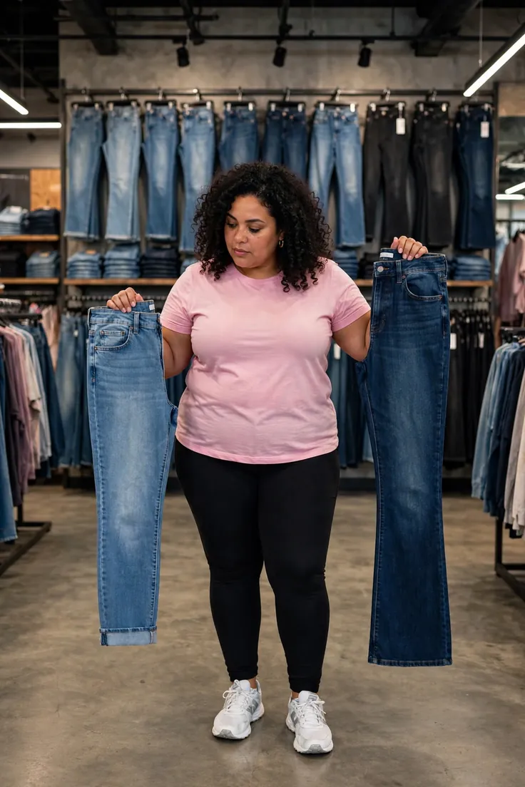 Get the Inseam Right plus size jeans fitting guide