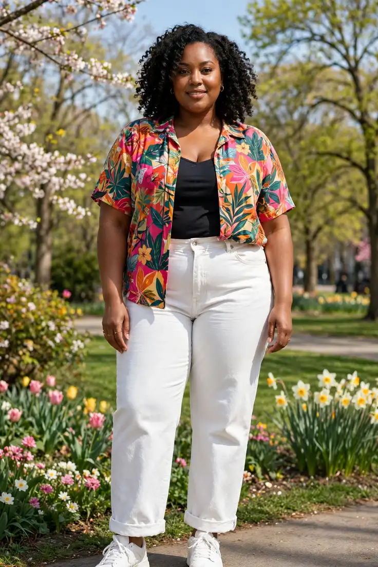 White Jeans in a Thick Denim best plus size jeans