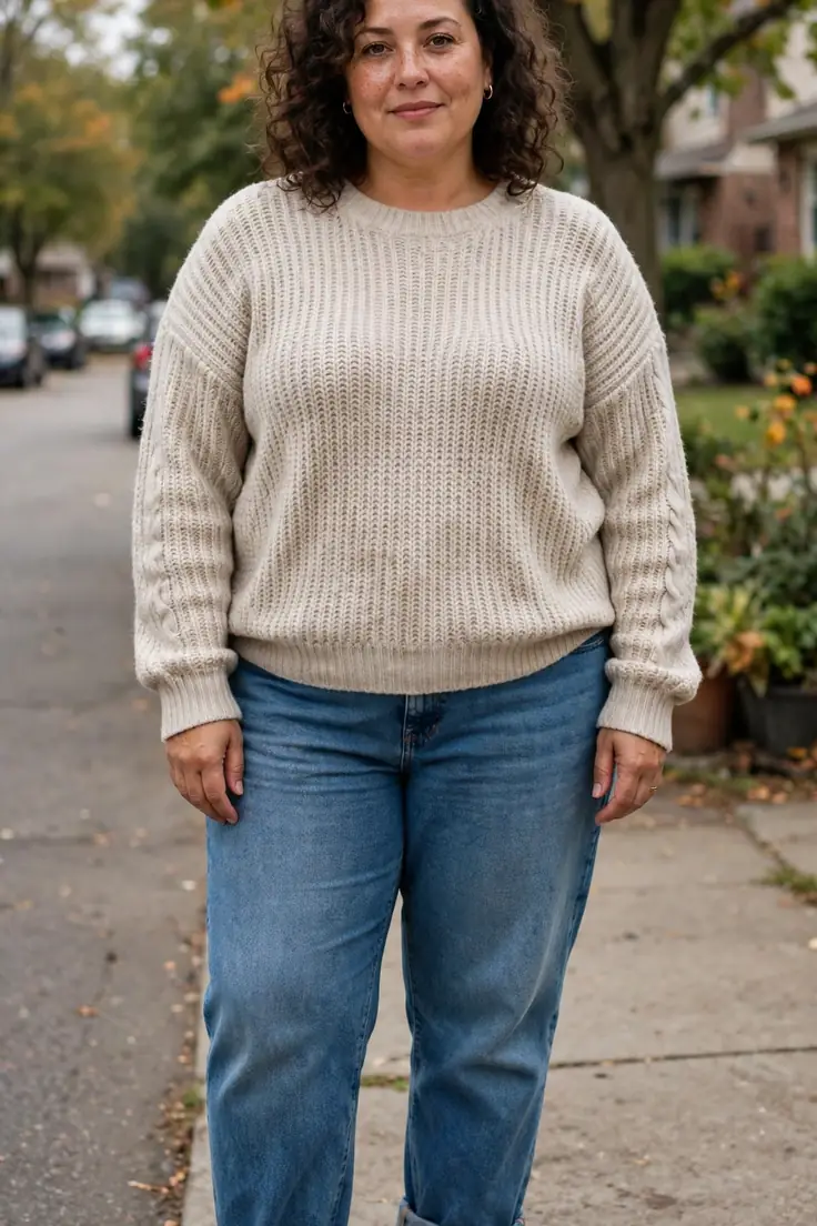 Boyfriend Jeans with Rolled Cuffs best plus size jeans