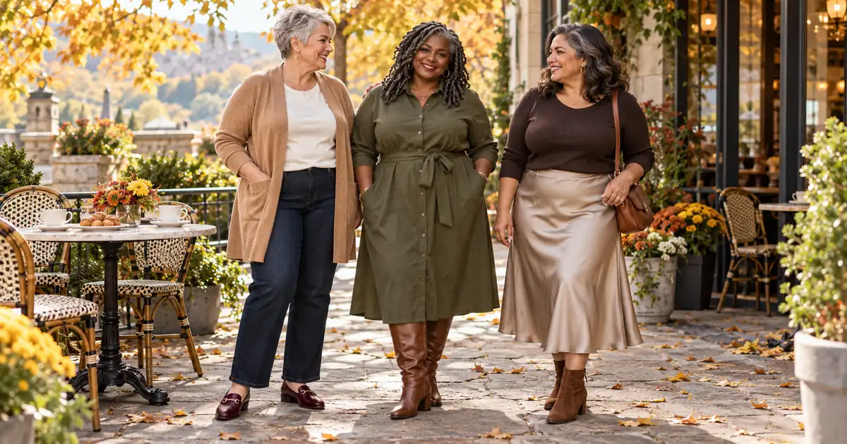 17 Plus Size Fall Brunch Outfits for Women Over 50