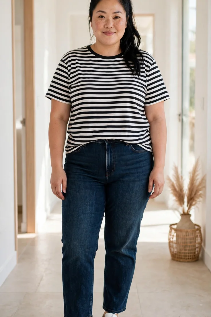 White leather sneakers plus size capsule wardrobe essential