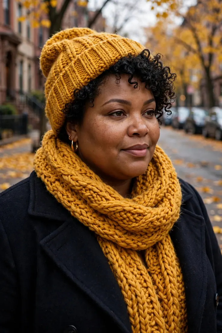 Wool beanie plus size fall basic
