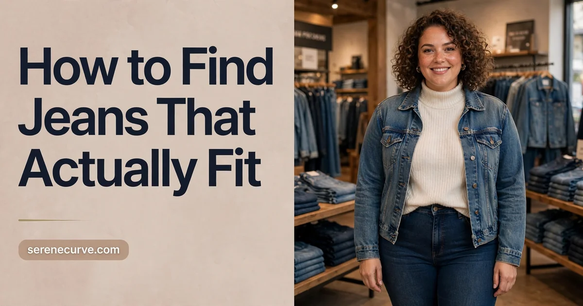 How to Find Jeans That Actually Fit plus size jeans fitting guide