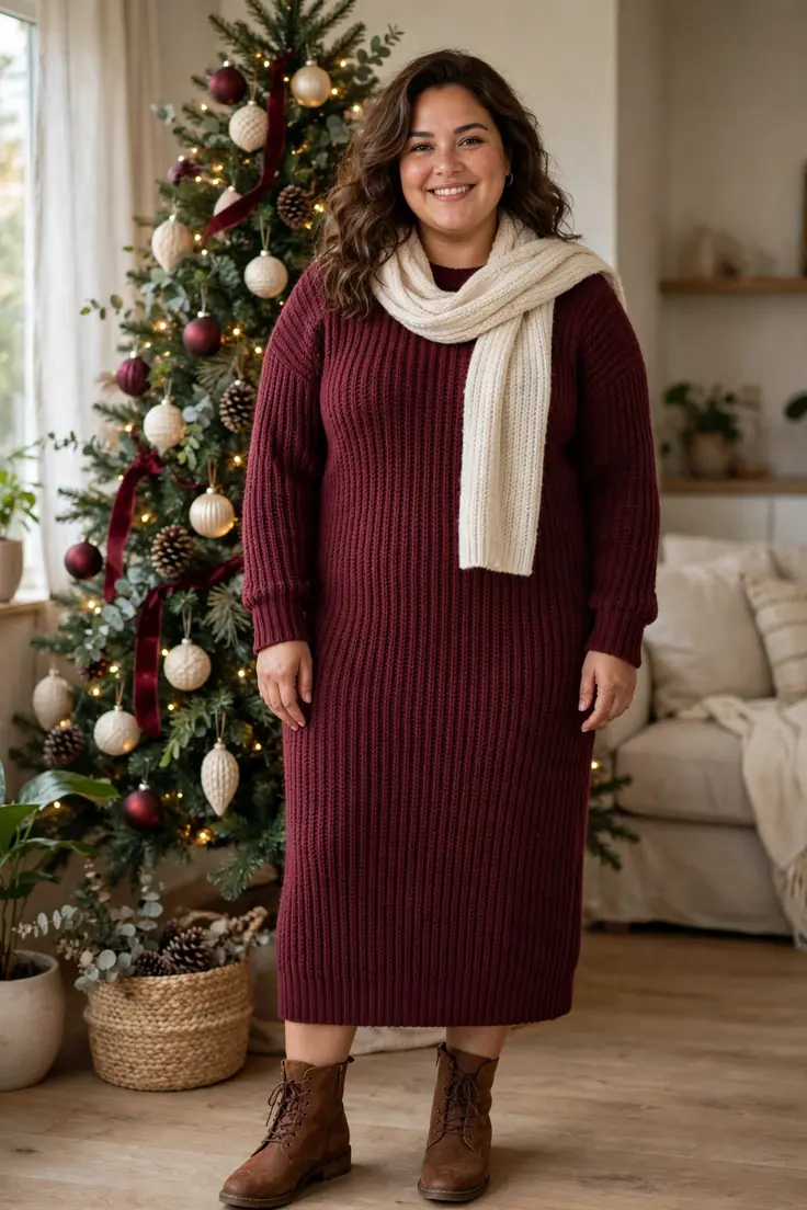 12 Plus Size Family Christmas Photo Outfits That Coordinate Without Matching